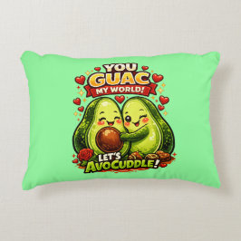 Cute Avocado Valentine’s Love Design, kawaii Love Dekokissen