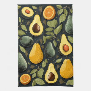 Cute avocats serviette de cuisine