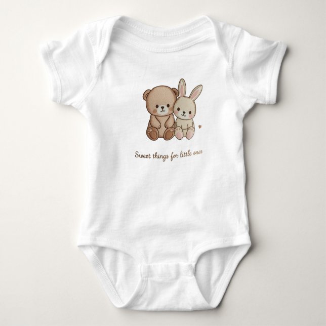 Cute Baby Animals Sweatshirt Strampler (Vorderseite)