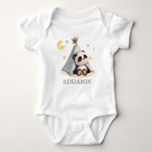 Cute Baby Boho Panda Birthday