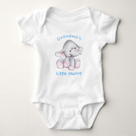 Cute Baby Boy Elephant Little Peanut Baby Bodysuit Strampler