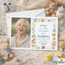 Cute Baby Clothes & Toys Boy Baby Shower photo