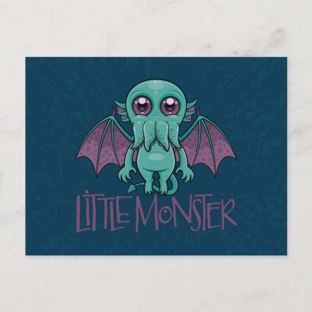 Cute Baby Cthulhu Little Monster Postkarte (Vorderseite)