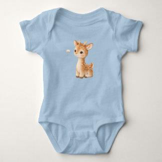 Cute Baby Deer Bodysuit – Kawaii Woodland Animal  Baby Strampler