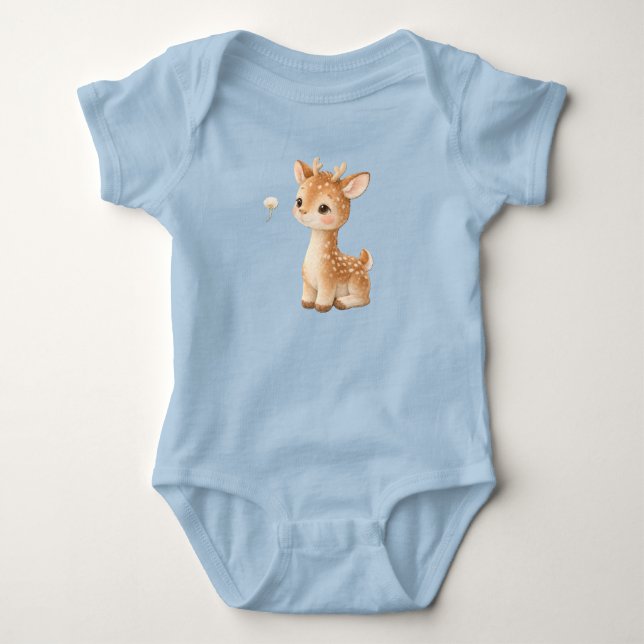 Cute Baby Deer Bodysuit – Kawaii Woodland Animal  Strampler (Vorderseite)