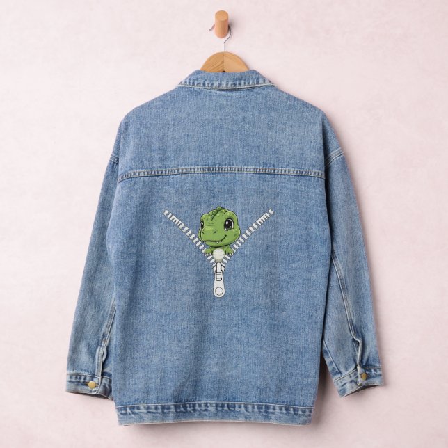 Cute baby dinosaur Peek Jeansjacke (Hangar)