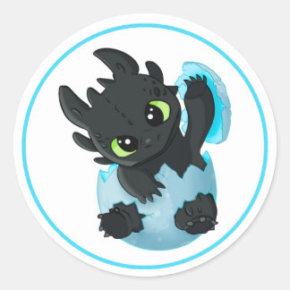 Cute Baby Dragon Easter Sticker Pack