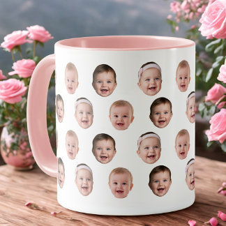 Cute Baby Face Mug with Custom Photos Tasse