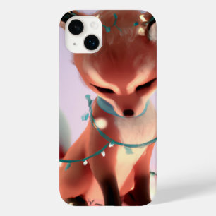 Cute Baby Fox avec Fairy Lights iPhone 14 + Coque
