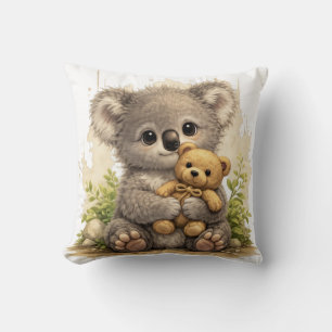 Cute Baby Koala With Teddy Bear Kawaii Nursery Ani Kissen