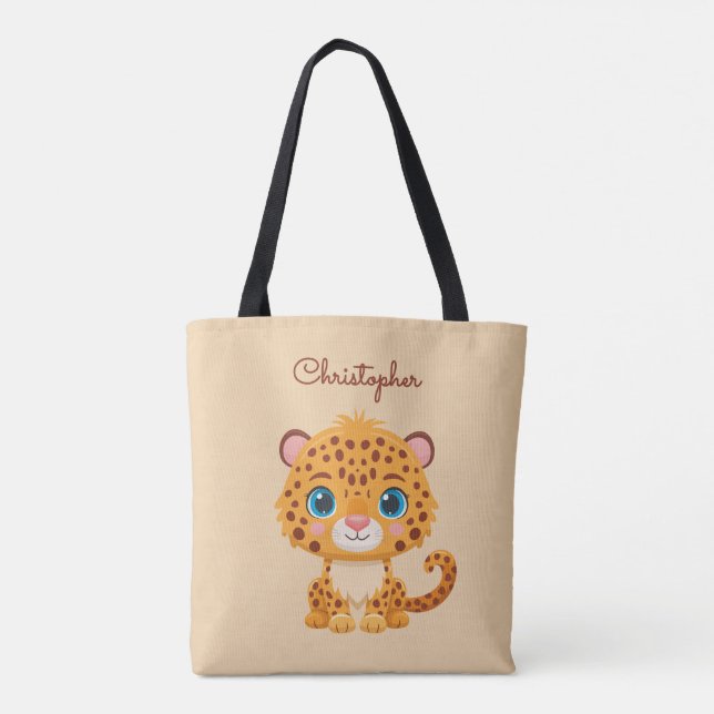 Cute Baby Leopard Safari Animal Kids Tasche (Rückseite)