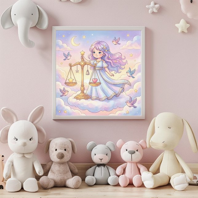 Cute Baby Libra Zodiac Wall Art Poster (Von Creator hochgeladen)