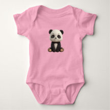 Cute Baby Panda Bodysuit