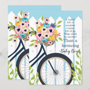 Cute Baby shower Garden Party Invitation florale