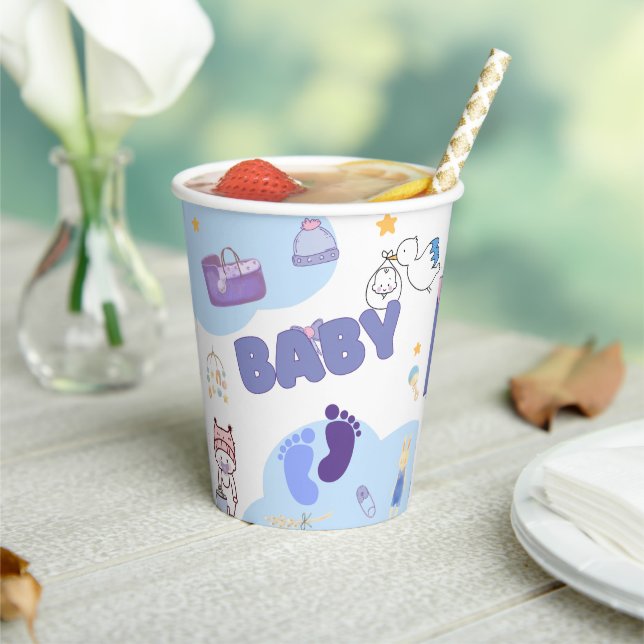 Cute Baby Shower Gift Bag Pappbecher (In Situ)