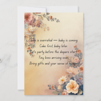 Cute Baby Shower Invitation – Sweet Welcome Party  Einladung