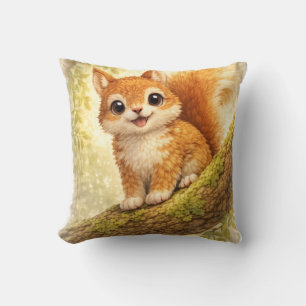 Cute Baby Squirrel Kawaii Woodland Animal Nursery  Kissen