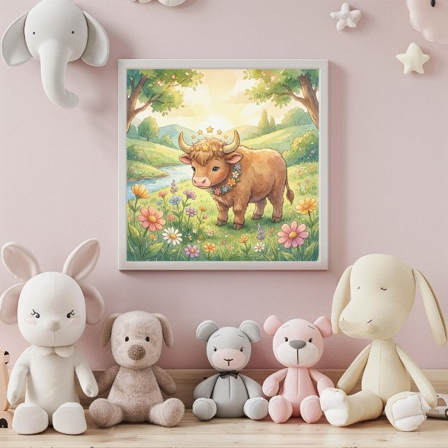 Cute Baby Taurus Zodiac Wall Art Poster (Von Creator hochgeladen)