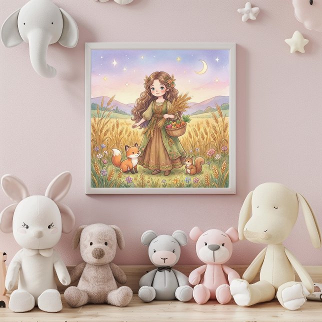 Cute Baby Virgo Zodiac Wall Art Poster (Von Creator hochgeladen)