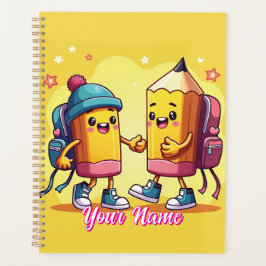 Cute Back to School Cartoon Planer