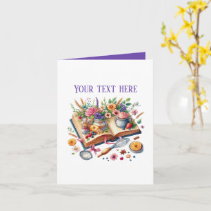 Cute Bakery Kochbuch anpassbar Karte