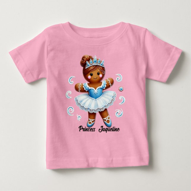 cute ballerina gingerbread girl T-Shirt (Devant)
