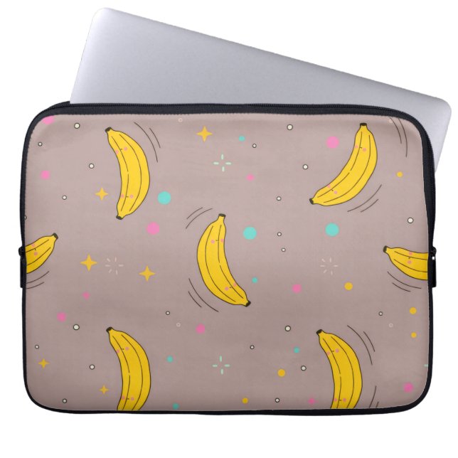 Cute Banana All-Over Print Laptopschutzhülle (Vorderseite)