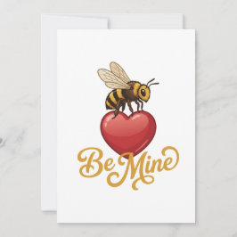 Cute Be Mine Honeycomb  Einladung