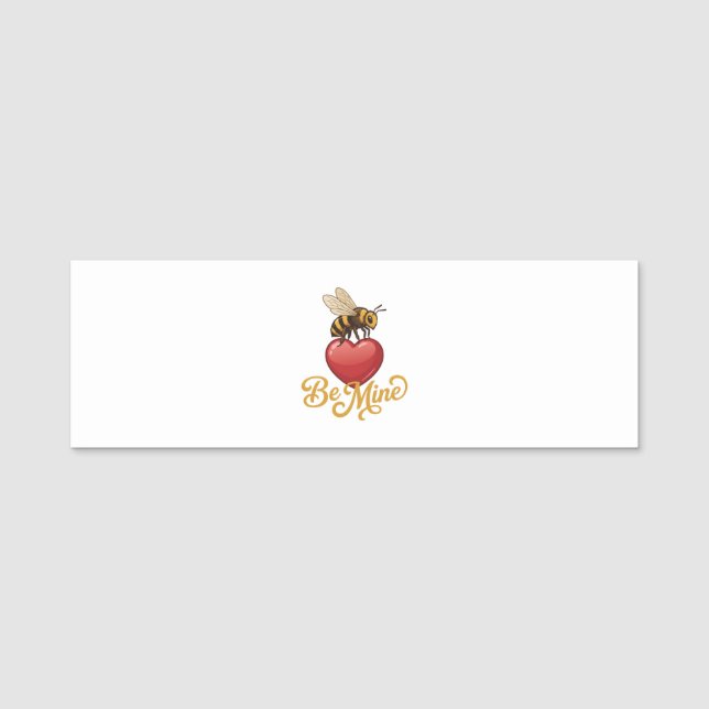 Cute Be Mine Honeycomb  Namensschild (Vorderseite)
