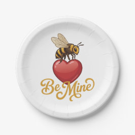 Cute Be Mine Honeycomb  Pappteller