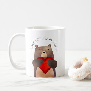 Cute Bear avec le coeur, je t'aime Mug