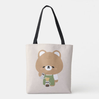 Cute Bear Barista Tasche