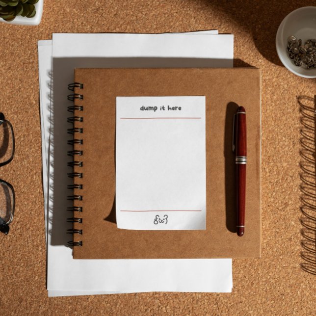 Cute bear dump it here  post-it klebezettel (Von Creator hochgeladen)