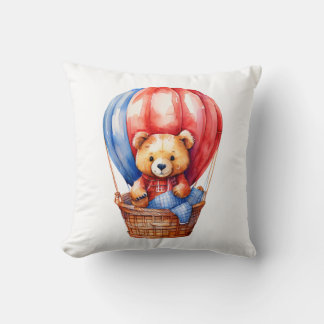 Cute Bear équitation dans un Coussin de ballon à a