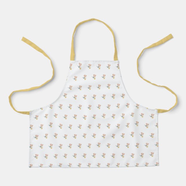 Cute Bear Pattern Apron Schürze (Vorderseite)