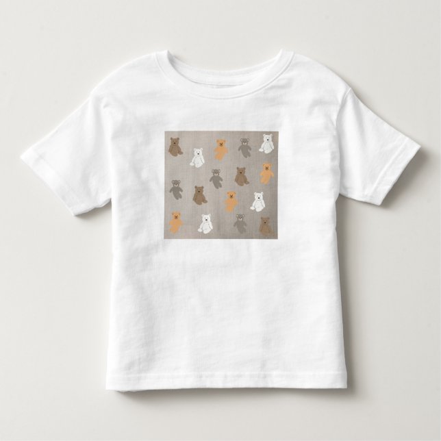 Cute Bear Pattern  Kleinkind T-shirt (Vorderseite)