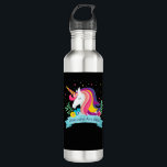 Cute Beautiful Rainbow Hair Unicorns Are Real T-Sh Edelstahlflasche<br><div class="desc">Cute Beautiful Rainbow Hair Unicorns Are Real T-Shirt</div>