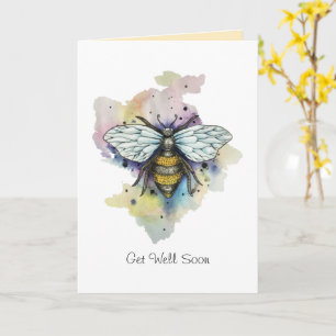 Cute Bee And Rainbow Wash Card Karte