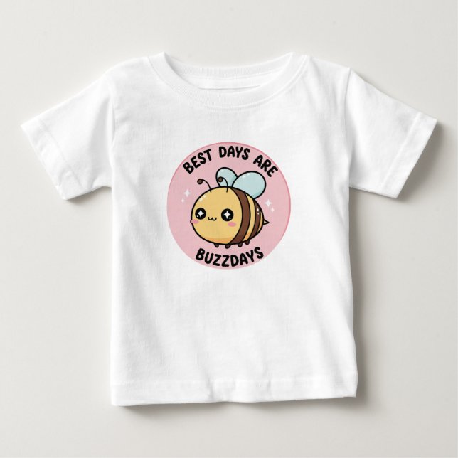 Cute Bee Baby T-Shirt – Kawaii Bumblebee (Vorderseite)