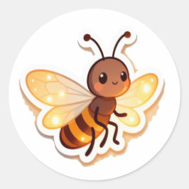 Cute Bee Cartoon Sticker