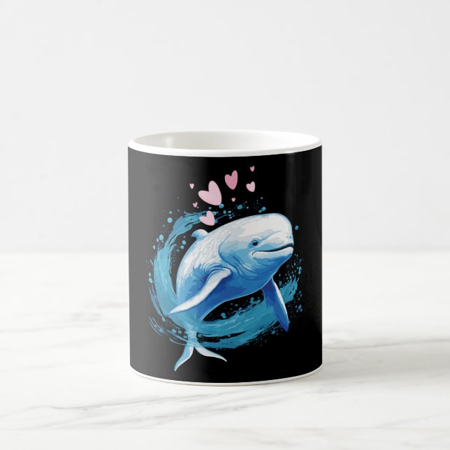 Cute Beluga Whale Cadeau Mug (Centre)
