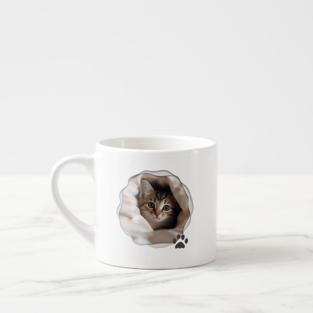 Cute Best Cat Dad Photo Espresso Cup Espressotasse (Links)