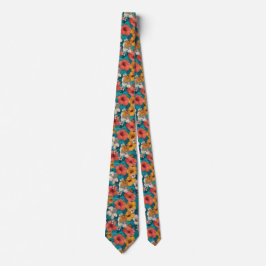 Cute Best Gifts For Men Tropical Floral Krawatte