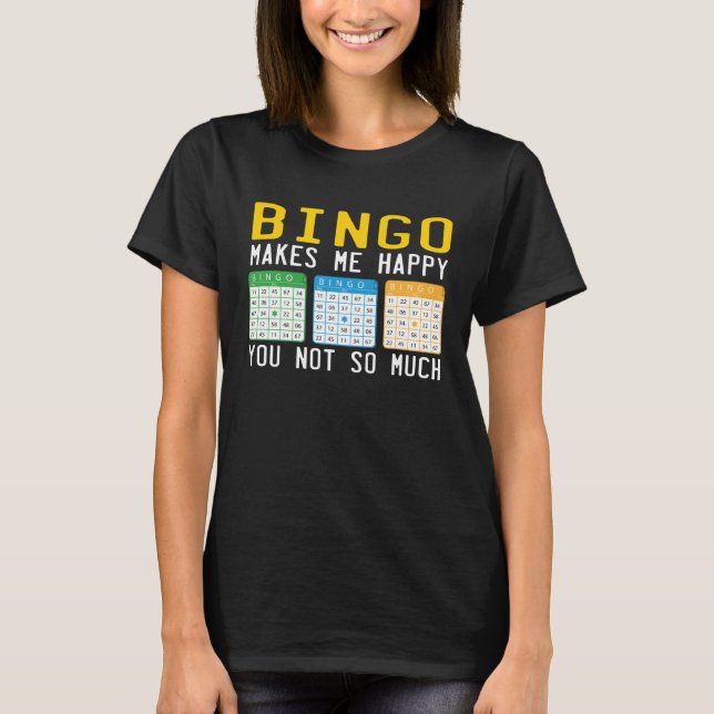 Cute Bingo For Casino Game Bingo T-Shirt (Vorderseite)