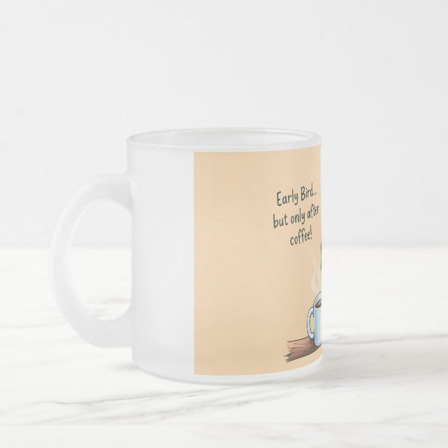 Cute Bird Coffee Mug for Early Birds  (Gauche)