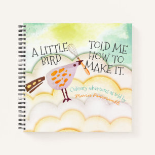 Cute birds chuchoter recette personnalisée livre d