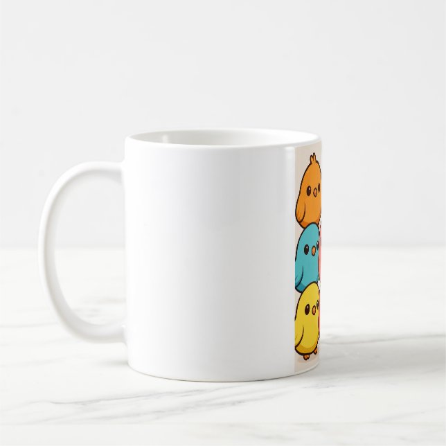 Cute birds mug kaffeetasse (Links)