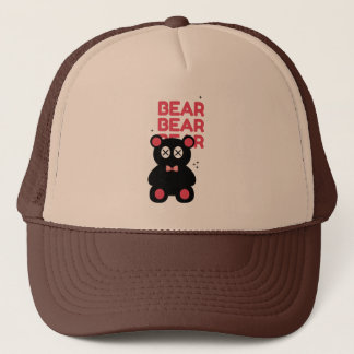Cute black Bear Minimalist – Fun Modern Design  Truckerkappe
