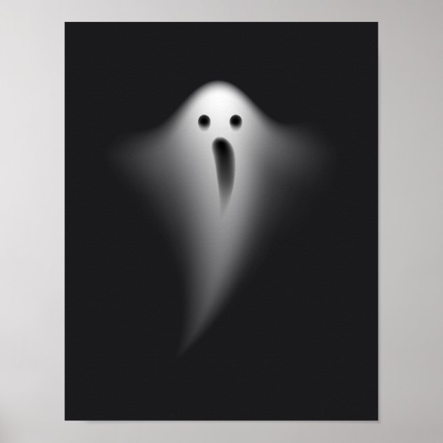 Cute Black Ghost Poster (Vorne)