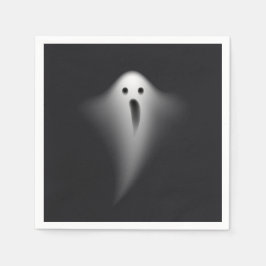 Cute Black Ghost Serviette